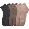 imageCalvin Klein Mens Quarter Socks  6 Pack Cushioned Mini Crew Athletic Socks for Men Ideal for Running Sport and HikingBrown Heather