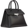 imageCalvin Klein Womens Becky Turn Lock Satchel  2 in 1 Vegan Leather 3 PocketsBlackSilver