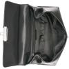 imageCalvin Klein Womens Becky Turn Lock Satchel  2 in 1 Vegan Leather 3 PocketsBlackSilver Waxed