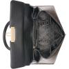 imageCalvin Klein Womens Becky Turn Lock Satchel  2 in 1 Vegan Leather 3 PocketsBrownKhakiBlack