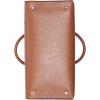 imageCalvin Klein Womens Becky Turn Lock Satchel  2 in 1 Vegan Leather 3 PocketsCaramel Waxed