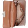 imageCalvin Klein Womens Becky Turn Lock Satchel  2 in 1 Vegan Leather 3 PocketsCaramel Waxed