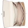 imageCalvin Klein Womens Becky Turn Lock Satchel  2 in 1 Vegan Leather 3 PocketsNaturalWhite Straw
