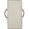 imageCalvin Klein Womens Becky Turn Lock Satchel  2 in 1 Vegan Leather 3 PocketsVanillaKhakiCaramel