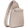 imageCalvin Klein Womens Millie Backpack for Women  Vegan Leather Monogram Backpack 2 Pockets BrownKhakiBlack One SizeMushroom