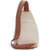 imageCalvin Klein Womens Millie Backpack for Women  Vegan Leather Monogram Backpack 2 Pockets BrownKhakiBlack One SizeVanillaKhakiCaramel