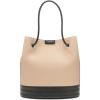 imageCalvin Klein Ash Tote Bag  NorthSouth Vegan Leather 2 PocketsNaturalBlack Canvas