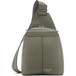 imageCalvin Klein Womens Millie Backpack for Women  Vegan Leather Monogram Backpack 2 Pockets BrownKhakiBlack One SizeDusty Olive