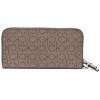 imageCalvin Klein Key Item Saffiano Continental Zip Around Wallet with Wristlet StrapAlmond Floral Emboss