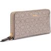 imageCalvin Klein Key Item Saffiano Continental Zip Around Wallet with Wristlet StrapAlmondTaupeJava