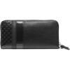 imageCalvin Klein Key Item Saffiano Continental Zip Around Wallet with Wristlet StrapBlackSilver Emboss