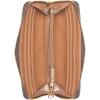 imageCalvin Klein Key Item Saffiano Continental Zip Around Wallet with Wristlet StrapBrownKhakiCaramel