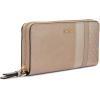 imageCalvin Klein Key Item Saffiano Continental Zip Around Wallet with Wristlet StrapSilver Mink