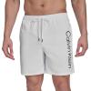 imageCalvin Klein Mens Volley Quick Dry Lightweight Swim TrunkWhite