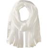imageCalvin Klein womens Satin Border Chiffon ScarfEggshell