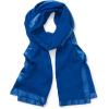 imageCalvin Klein womens Satin Border Chiffon ScarfKlein Blue