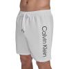 imageCalvin Klein Mens Volley Quick Dry Lightweight Swim TrunkWhite