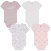imageCalvin Klein babyboys 4 Pieces Pack BodysuitBright WhiteDelicate PinkIris
