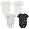 imageCalvin Klein babyboys 4 Pieces Pack BodysuitEgretDeep Black