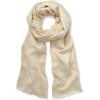 imageCalvin Klein womens Satin Border Chiffon ScarfEggshell