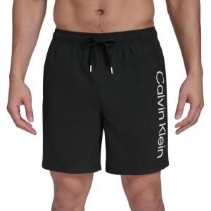 imageCalvin Klein Mens Volley Quick Dry Lightweight Swim TrunkBlack