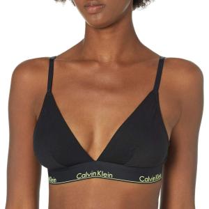 imageCalvin Klein Womens Modern Cotton Unlined Triangle BraletteBlack WBlack Direct Green