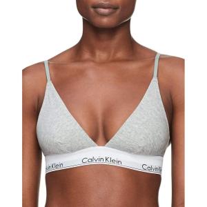 imageCalvin Klein Womens Modern Cotton Unlined Triangle BraletteGrey Heather