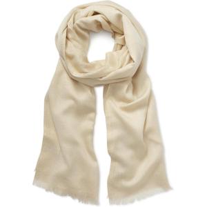 imageCalvin Klein womens Satin Border Chiffon ScarfEggshell
