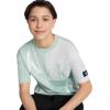 imageCalvin Klein Boys Short Sleeve Fashion Graphic Crew Neck TShirt Comfortable Relaxed FitBlock Party Lt Sage Heather