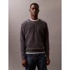 imageCalvin Klein Mens Smooth Cotton Monogram Logo SweaterEbony