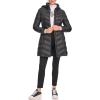 imageCalvin Klein Womens Everyday Hooded Zip Front Puffer Long Sleeve CoatLightweight Black
