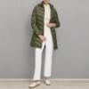 imageCalvin Klein Womens Everyday Hooded Zip Front Puffer Long Sleeve CoatLightweight Military