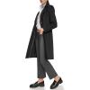 imageCalvin Klein Womens FullLength Buttoned Wool Coat Petite Standard PlusWalker Black