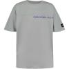 imageCalvin Klein Boys Short Sleeve Fashion Graphic Crew Neck TShirt Comfortable Relaxed FitTonal Block Quarry