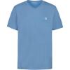 imageCalvin Klein Boys Short Sleeve Solid VNeck TShirt Soft Comfortable Relaxed FitBlue Heaven