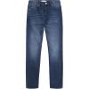 imageCalvin Klein Boys Slim Fit Straight Leg Stretch Denim Jeans 5Pocket Style Zipper Fly ampamp Button ClosureBoston Blue