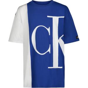 imageCalvin Klein Boys Short Sleeve Fashion Graphic Crew Neck TShirt Comfortable Relaxed FitCaptured Ck Surf