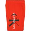 imageCalvin Klein Boys Pullon Fleece Jogger Shorts Drawstring ClosureBig Graphic Fiery Red