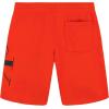 imageCalvin Klein Boys Pullon Fleece Jogger Shorts Drawstring ClosureBig Graphic Fiery Red