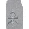 imageCalvin Klein Boys Pullon Fleece Jogger Shorts Drawstring ClosureBig Graphic Grey Heather