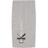imageCalvin Klein Boys Pullon Fleece Jogger Shorts Drawstring ClosureLt Grey Heather Vert