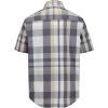 imageCalvin Klein Boys Short Sleeve Woven ButtonDown ShirtBlackened Pearl Large Plaid
