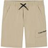 imageCalvin Klein Boys Pullon Tech Cargo Shorts Drawstring ClosureWhite Pepper