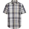 imageCalvin Klein Boys Short Sleeve Woven ButtonDown ShirtBlackened Pearl Large Plaid