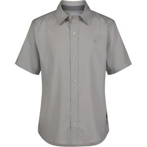 imageCalvin Klein Boys Short Sleeve Woven ButtonDown ShirtVapor Herringbone