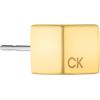 imageCalvin Klein Jewelry Womens Sculpted Cube Stud EarringsYellow Gold