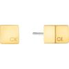 imageCalvin Klein Jewelry Womens Sculpted Cube Stud EarringsYellow Gold