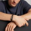 imageCalvin Klein Mens Braided Leather Bracelet Architectural Design Meets Modern Style with Magnetic ClosureSilver and Black