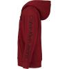 imageCalvin Klein Boys Long Sleeve Full Zip Fleece HoodieSherpalined Red Dahlia