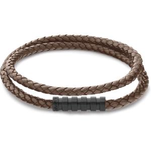imageCalvin Klein Jewelry Mens Braided Leather Bracelet Color Brown Model 35000096